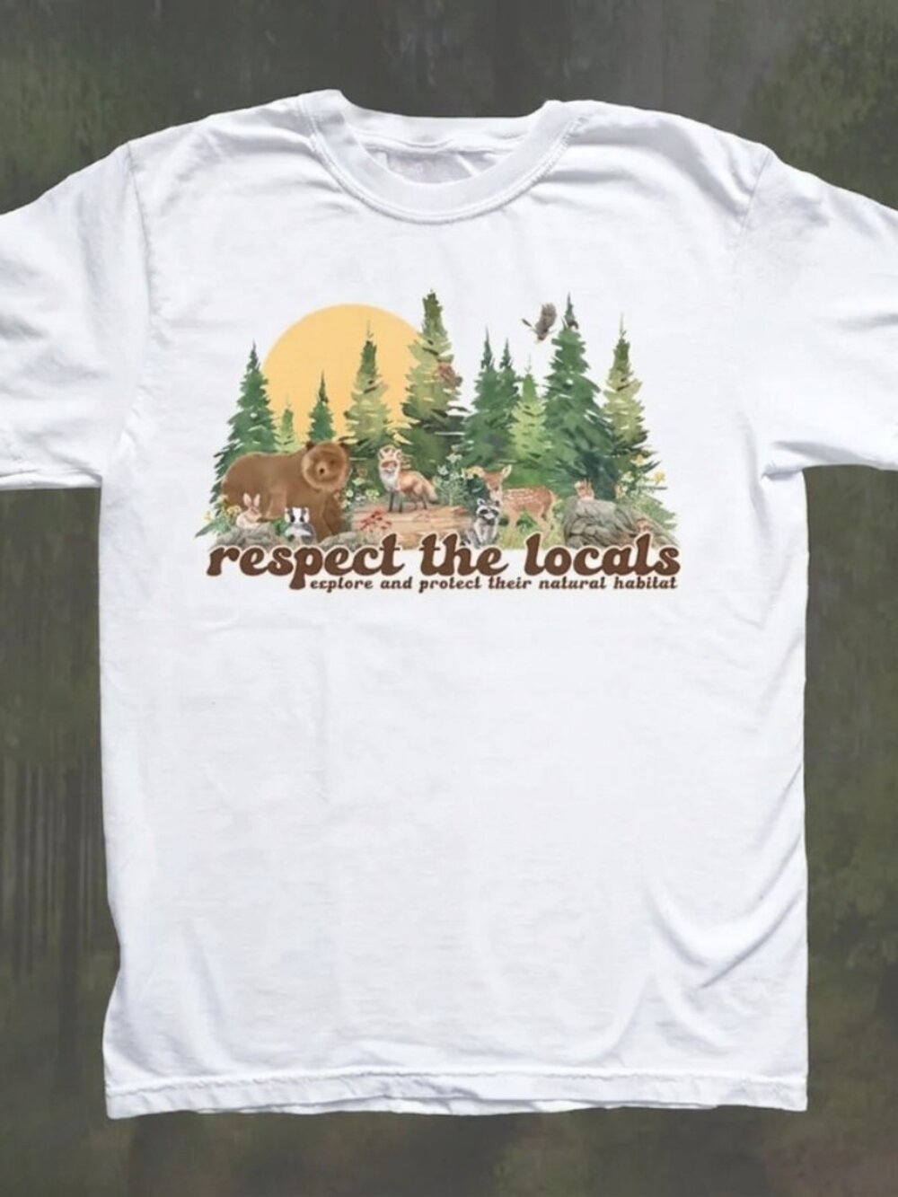 Respect The Locals Nature Graphic Tee